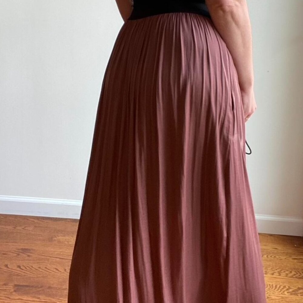 Anthropologie Women's Long Maxi Mauve Skirt